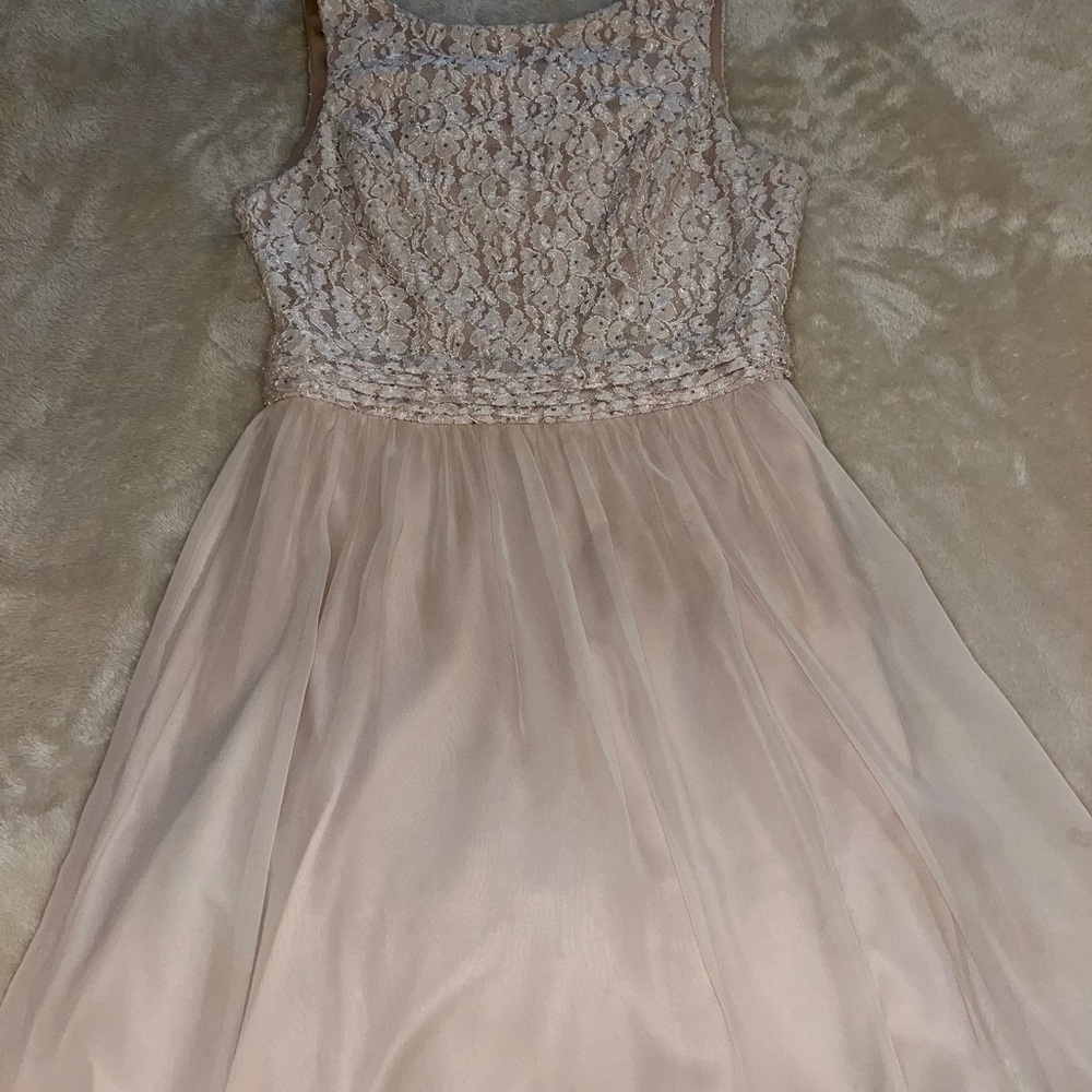 Cream color party, dance or prom dress
